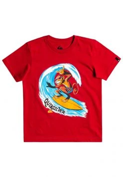 Best Sale 😀 Quiksilver MONKEY WAVE - Print T-shirt - Chili Pepper 🔔