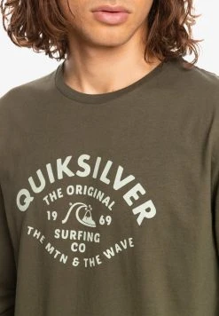 Outlet 👏 Quiksilver SCRIPT TALK - Long Sleeved Top - Grape Leaf 😉 -Quiksilver shop f66edd4760fc423fbe2763eca66acf7a