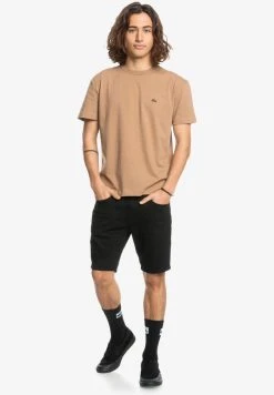 Budget 🛒 Quiksilver ESSENTIALS - Basic T-shirt - Tannin ⌛ -Quiksilver shop f69b9eddb4da4368a9384c2f40070368