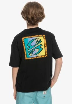 Buy 👍 Quiksilver RADICAL TIMES - Print T-shirt - Black ❤️ -Quiksilver shop f7e6a7dcfa2c45359b23c6ee8f0d9b72