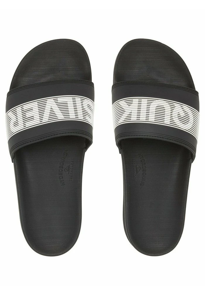 Outlet π€© Quiksilver RIVI WORDMARK - Pool Slides - Black/white/black 𧨠3 Outlet π€© Quiksilver RIVI WORDMARK - Pool Slides - Black/white/black π§¨